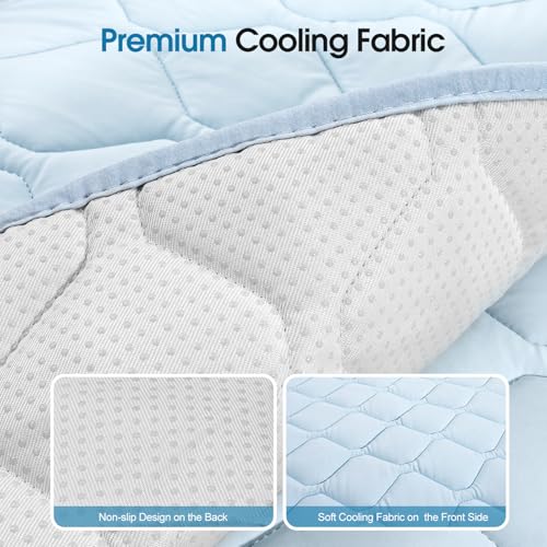 Buvlnee Dog Cooling Mat 2.0, 41x28in Portable Pet Cooling Mat for Dogs & Cats Q-Max>0.5, Durable Waterproof Washable Cooling Pad Non-Toxic - size: 41x28in