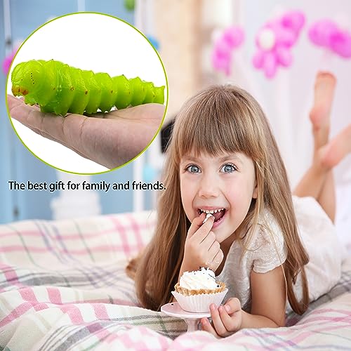 Soft Rubber Squishy Caterpillar Toy, TPR Super Stretch Caterpillar Toy for Kids, Squeeze Toys, Perfect for Gifts, Party Favors, and School Projects - style: Caterpillar