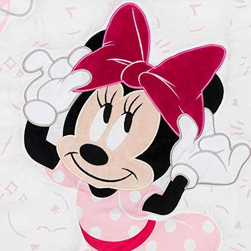 Lambs & Ivy Disney Baby Minnie Mouse Love 3-Piece Pink Nursery Crib Bedding Set - color: Minnie Mouse Love