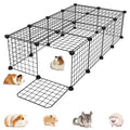 Guinea Pig Cages with Door and Top, 49.2x24.6x12.2inch Small Animal Cage, 20pcs Metal Grid Panels Small Animal Playpen, Expandable Cage for Guinea Pigs, Rabbits, Hamsters and Hedgehogs, Kitten - color: 20pcs