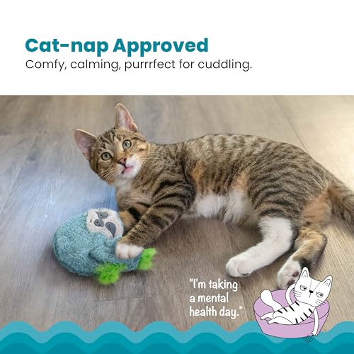 Catstages Petstages Purr Pillow Snoozin' Sloth Soothing Plush Cat Toy - color: Purr Pillow Sloth
