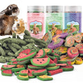 KATUMO 3PCS Rabbit Chew Treats - Mixed Natural Timothy Hay Pumpkin Carrot Beet Spinach Chew Toys for Rabbit Guinea Pig Hamster Bunny Chinchilla Gerbil Small Rodent Pets - size: 2.5"L x 4.7"W x 7.6"Th