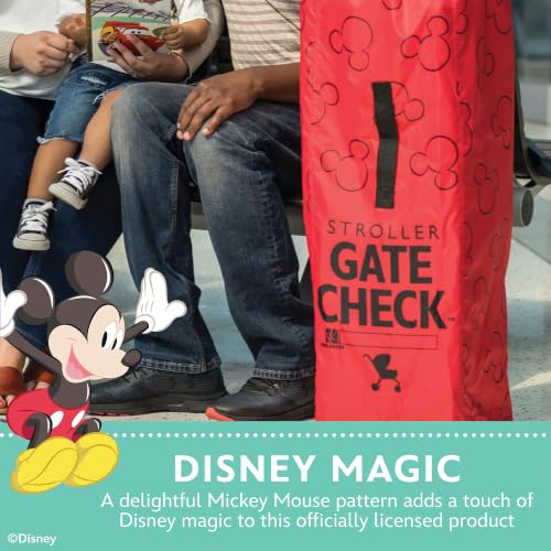 J.L. Childress Disney Baby Gate Check Travel Bag for Umbrella Strollers - color: Mickey Red