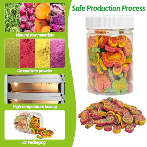 Fhiny 0.29lb Rabbit Chew Toys, Mixed Forage Beetroot Carrot and Pumpkin Bunny Treats for Hamsters Guinea Pigs Chinchillas and Other Small Rodents Teeth Grinding