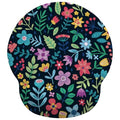 Cute Flowers Mouse Pad with Gel Wrist Support, Smooth Surface Ergonomic Mouse pad, Non-Slip Pain Relief Desk Mat for Gaming, Work & Office Desktop 4 - color: Flowers 4