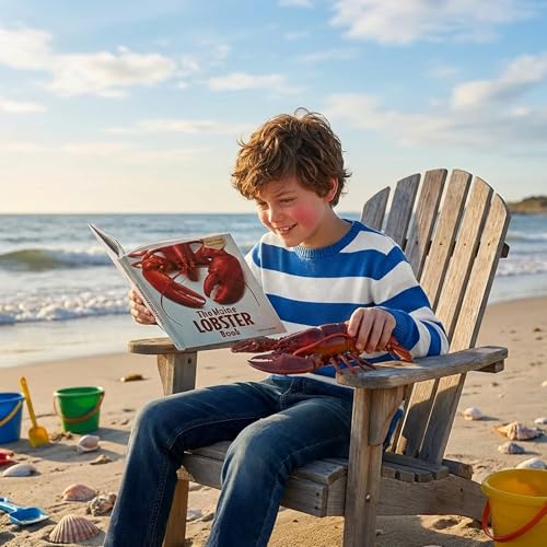 Gemini&Genius Marine Animal Toys, Giant Lobster Action Figure, Soft Plastic Lobster Toys, Wildlife Toys, Great Boys Girls Toys, Good Birthday Gift for Kids - color: Red
