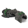 IBWell Aquarium Wood Fish Tank Decorations，Resin Fake Logs Terrarium DÉCor, Reptile Hide Aquarium Hideout for Fish Cave, Small Turtles, to 20 Gallon Tank - size: 6.3"*2.0"*8.9"