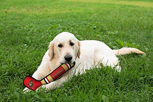 Pets First NHL Ottawa Senators Stick Toy for Dogs & Cats. Play Hockey with Your Pet with This Licensed Dog Tough Toy Reward!, 16 inches Long - color: Ottawa Senators, style: NHL Dog Tug Toy