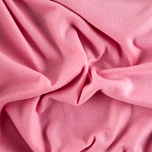 Polar Fleece Solid Candy Pink, Fabric by the Yard - color: Candy Pink