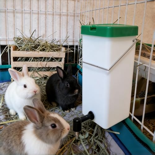 2Pack Rabbit Water Bottle for Cage, 32oz Small Animal Water Dispenser Water Bottle for Small Pet/Bunny/Ferret/Hamster/Guinea Pig/Rabbit/Chinchilla/Mouse/Rat/Gerbil (2)
