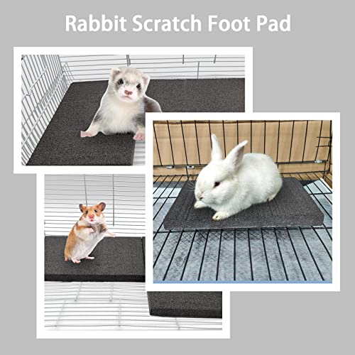 BNOSDM Rabbit Grinding Claw Pads Bunny Scratch Foot Pads Natural Hamster Lava Stone for Teeth Grinding Black Guinea Pig Scratching Board Chew Toy for Ferret Chinchilla Mouse - color: Black 1x Large