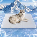 Dog Cooling Mat 46"x36" Extra Large for Big Dogs, L | Chew-Resistant, Non-Slip & Machine Washable, Ice-Silk Self-Cooling Pad(Q-Max>0.4), Leak-Proof TPU, Crate Indoor Outdoor - size: Large 46"x36"