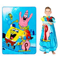 Franco Kids Bedding Super Soft Plush Micro Raschel Blanket, 62 in x 90 in, Spongebob Squarepants, Multicolour, Prints May Vary - color: Spongebob Squarepants, size: 62 in x 90 in