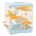 Hamster Cage Small Animal Cage 3 Layers Cage Size：14.17"(W) X10.63(L) X16.73 (H) Suitable for Hamsters up to 3.5 inch in Length