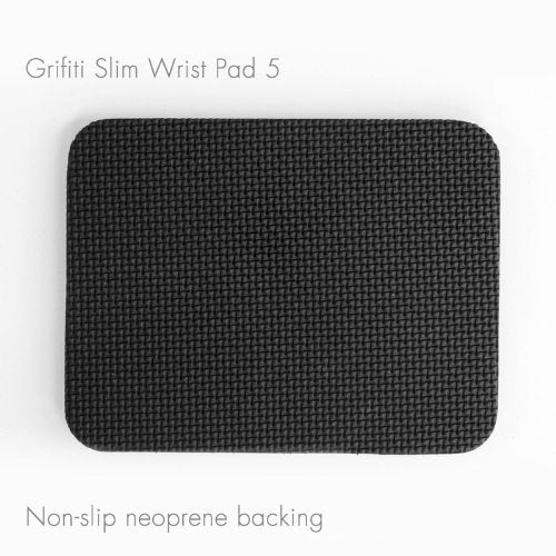 Small Slim Pad 5" x 4" x 0.2" Track Pad Wrist Rest Silicone Ergonomic Carpal Tunnel Resting Support for Computer Track Pad, Trackball or Mouse (Black Nylon Surface) - size: 5" x 4" x 0.25"