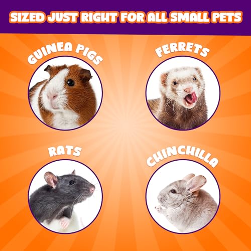 Meric CoCoo Grinding Stone for Small Pets, 1.6"x1.6"x1.6" Lava Rocks, Trims Pet Teeth, Smooths Claws, Adds Calcium to Diet, Chew Toys for Rabbits, Chinchillas, Hamsters & Guinea Pigs, 6pcs per Pack