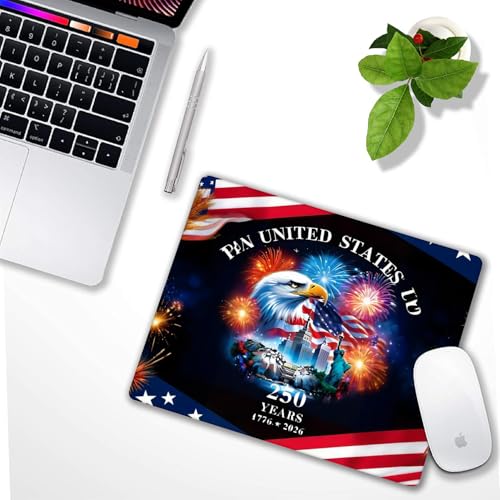Eagle and Flag Mousepad Non-Slip Rubber Base Mouse Pads for Computers Laptop - color: Eagle and Flag