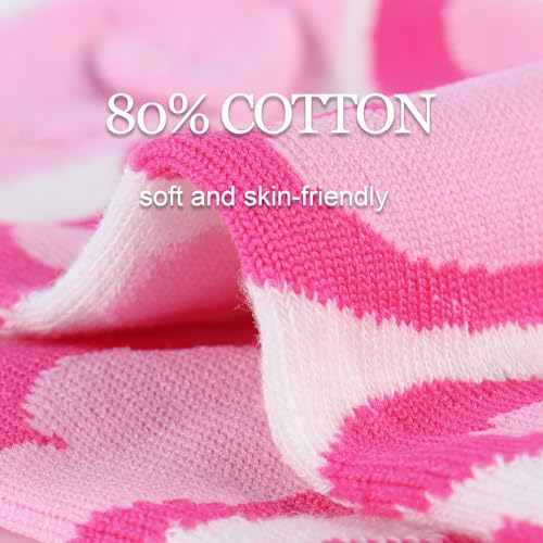 Jeasona Women's Cute Socks Fun Gifts for Wife Mom Daughter Girlfriend | Funny Gifts as Birthday Christmas Anniversary Mother’s Day - color: Pink