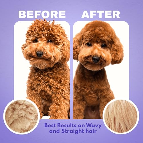 Dood Woof Dog Detangler Spray - Dematting Leave-in Conditioner for Doodles - Goldendoodle Labradoodle Poodle Puppy Grooming - 8 oz