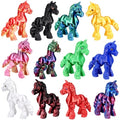 Honoson 12 Pcs 3D Printed Animals 5-7cm, Horse | Articulated Fidget Animals, Flexible 3D Printed Figures for Stress Relief, Cute Mini Joints for Party Favors and Display - size: 5-7cm, style: Horse