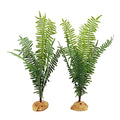 JIHAQUA Fake Fern Plants, Plastic Reptile Terrarium Decor | Reptiles Amphibians Tank Accessories for Crested Gecko Leopard Lizard