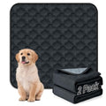 FunFurry Washable Puppy Pads - 2 Pack Reusable, Waterproof Training Pads, Guinea Pig Cage Liner with Non-Slip Backing (Dark Grey, 31" X 36") - color: Dark Grey, size: 31" X 36" - 2 Pack