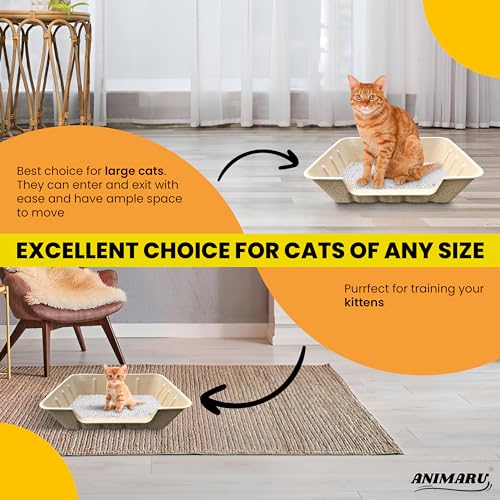 Disposable Litter Boxes (Jumbo - Low Entry, 4-Pack) - size: Jumbo - Low Entry 4-Pack