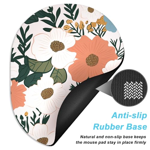 Rimilak Small Mouse Pad 6 x 8 Inch, Takes up Wrist and Mouse Space, Waterproof Compact Mini Mouse Mat for Laptop Computer Wireless Mouse Keyboard Home Office Travel,Beauty Flower - color: Beauty Flower, size: 8L x 6W inches