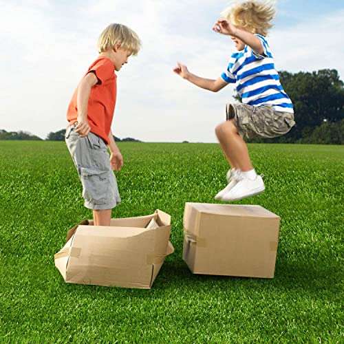 Premium Artificial Grass 3' x 5' Outdoor Rug, 1.38" Realistic Thick Turf for Garden, Yard, Fake Lawn, Dogs Synthetic Grass Mat, Rubber Backed with Drainage Holes, Customized Sizes - size: 3' x 5' (Rectangular)