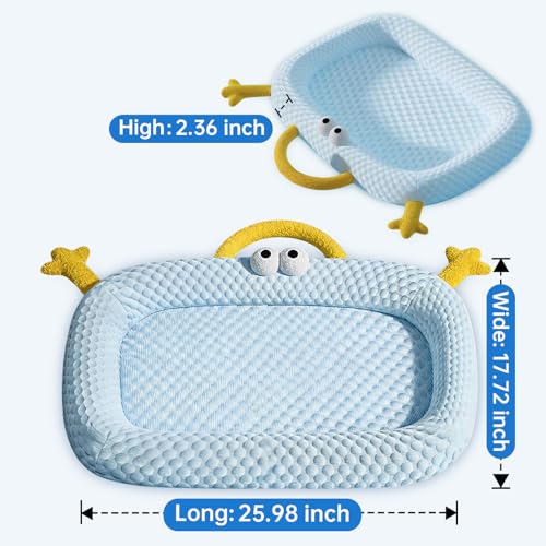 pet Cooling pad, Cute Animal Design, Breathable mesh, Summer Cooling pad (Blue) - color: Blue