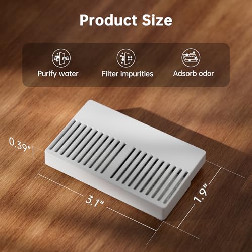 PAWGETHER® 6Pack Filters for PAWGETHER Gravity Pet Water Dispenser Cat Waterer Filter Keep Water Fresh and Clean - color: Waterer Filters