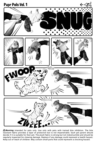 Milunova Pupr Pals Dog Toy Puppet with Tough Padding for Safe Interactive Play, Protection to Stop Puppy Biting Hands; for Boredom-Busting Training and Exercise - style: Nutjob