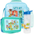 Get Trend Toy Story Boys Lunch Box 3Pc Set | Kids Insulated Lunch Bag with BPA-Free Water Bottle and Bento Box, Back to School Woody & Buzz Lightyear Gifts for Boys - color: Blue/Multi Toy Story