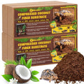 ZeeDix 4 Pack Coconut Fiber Substrate, Premium Coco Coir Reptile Substrate | 100% Coconut Husk Terrarium Bedding for Reptiles, Tortoise, Bearded Dragon, Gecko, Snake, Hermit Crabs, Frogs, Tarantula - color: 4pcs