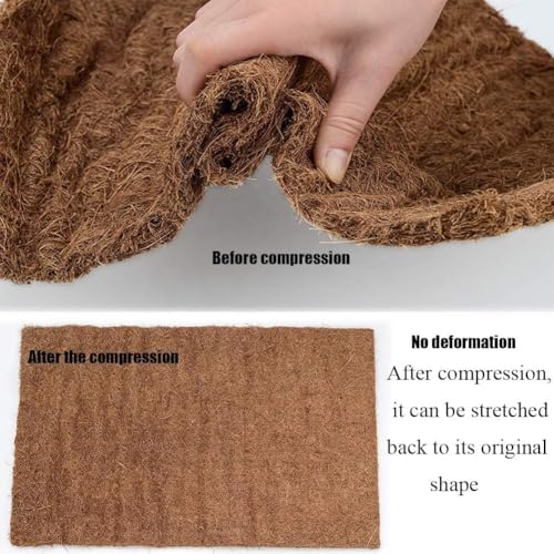 Hamiledyi Reptile Carpet Natural Coconut Fiber Tortoise Carpet Mats for Pet Terrarium Liner Reptile Supplies for Lizard Snake Chameleon Turtle Bedding Bunny Rabbit Mat (4 x Sheets) - size: 4 Packs/35.4 x 15.7 Inch