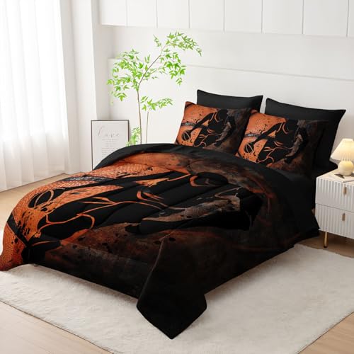 7Pcs Sports Comforter Set Basketball Printed Bedding Set with 1 Comforter, 1 Flat Sheet, 1 Fitted Sheet and 4 Pillowcases for Boys and Girls Bedroom (Basketball-2 King - color: Basketball-2, size: King 102x91inches
