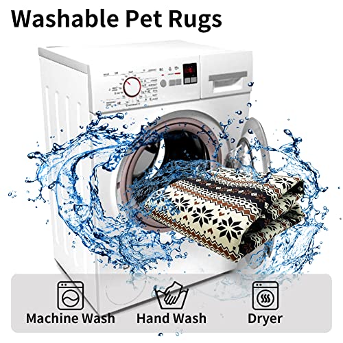 VCEPJH Large Rabbit Floor Mats for Indoor Rabbit Cage Liners Washable 78.7"X47.2" Reusable Bunny Rugs for Playpen Pad Soft Animal Cage Flooring Anti Slip Pet Carpet for Ferret Guinea Pig Bedding - size: 78.7 x 47.2 in