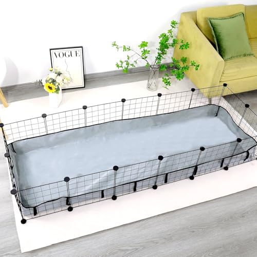 DZWLKJ Guinea Pig Cage Liner Tarp Bottom Waterproof and Washable Base Also for Rabbits, Bunny, Chinchesillas, Hedgehog, Ferrets and Other Small Animals(24x72 inches) - size: 24.0"L x 72.0"W x 4.0"H