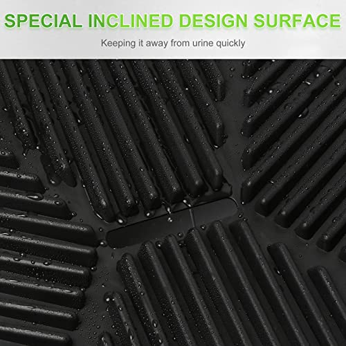 Hompet Dog Toilet Indoor Puppy Training Pad, Dog Potty Pet Training Grass Mat, Removable Waste Tray for Easier Clean Up, Artificial Turf, 25"×20" - size: 25" x 20"