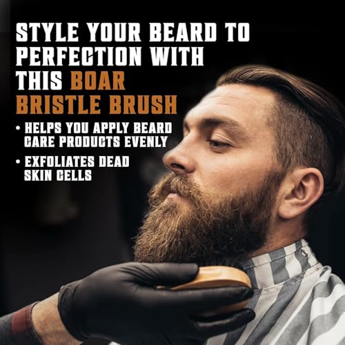 Viking Revolution Beard Brush & Wash Set - Peppermint Eucalyptus - 5 oz - style: Beard Comb & Brush w/ Wash and Conditioner