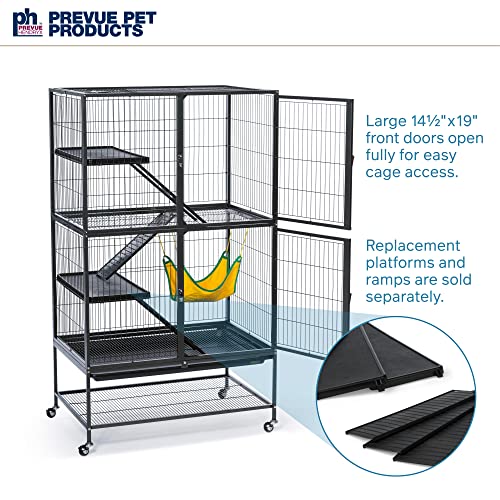 Prevue Pet Products 485 Feisty Ferret Home with Stand, Black Hammertone Small - style: Feisty Ferret Cage