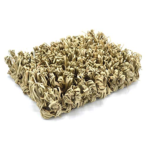 Oxbow Timothy Hay Hide & Seek Mat, Small – Rabbit & Guinea Pig Toys for Chewing & Relaxation, Enrichment for Bunny, Hamster, Chinchilla, Rat, Timothy Hay Small Animal Cage Accessories (Pack of 2) - size: Small (Pack of 2)