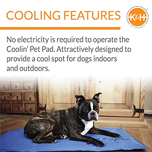 K&H Pet Products Coolin' Pet Pad Blue Small 15 X 11 Inches - size: Small (11 in x 15 in)