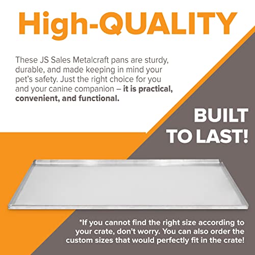 Metal Dog Crate & Kennel Replacement Tray/Pan, Galvanized, 29.0x18.2 in | Chew-proof, crack-proof, rust-resistant. Fits Most Standard 30 in Crates. - color: Galvanized, size: 29"L x 18.25"W x 1"H