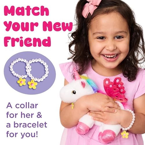Creativity for Kids Glitzy Unicorn Kit | Adopt, Accessorize & Decorate Your Plush Pet | Toddler Purse & BFF Jewelry | Encourages Imaginative Play & Fine Motor Skills (Ages 4+) - style: Glitzy Unicorn
