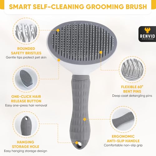 1 PC Pet Hair Removal Gloves & Brush for Cats & Dogs – Electrostatic Lint Remover Mitts – Reusable Fur Cleaning Glove for Couch, Clothes, Car & Furniture – Easy Grooming Magic Brush