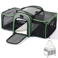 Gardner Pet Expandable Cat Carrier Airline Approved (18x12x12 in), 2-Side Square Extension Pet Travel Carrier for Medium Cats up to 15 lbs, Mesh Soft-Sided Cat Carrier Bag - size: 18.1"L x 11.8"W x 11.8"H