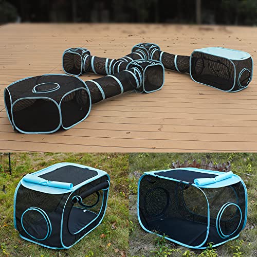 INTURN Cat Furniture Tent for Indoor and Outdoor Playpen Portable Cat Tunnels, Outdoor Kennel (Sleep Kennel) - color: Sleep Kennel