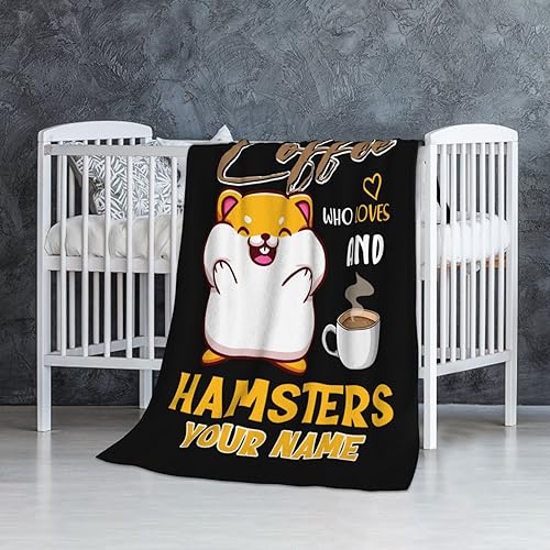 Custom Hamster Throw Blanket for Kids Boys Girls Gifts, 50” x 40” | Soft Flannel, Lightweight but warm, Machine washable, HD print, Wrinkle & shrink resistant, Anti-pilling, Suitable all ages - color: Hamster Blanket 2 Custom, size: Small(40"x50")