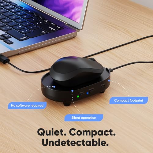 Undetectable Mouse Mover Jiggler, Adjustable Activity, Optional Shut-Off Timer, Random Movement Engine, No Software, Quiet & Undetectable Operation, USA Company (Single Disc) - style: Single Disc